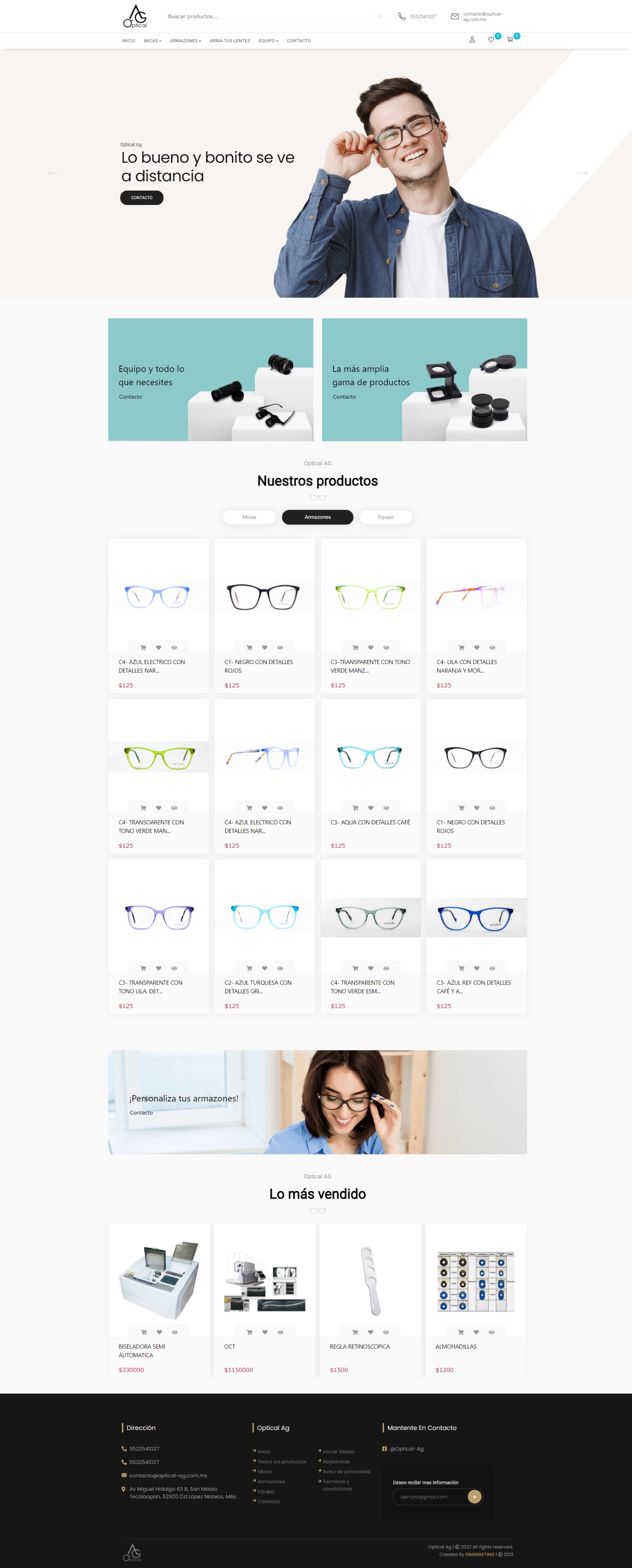 Tienda online óptica